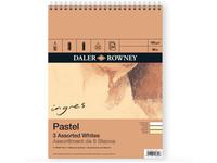 DALER ROWNEY INGRES BLOCK ZEICHENPAPIER 23X30CM 3 FARBEN