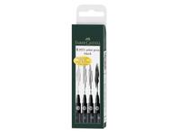 FABER-CASTELL PITT ARTIST PEN SET SCHWARZ 4 STÜCK