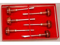 LYONS LINOMESSER 6ER SET 6 MIT HOLZGRIFF 