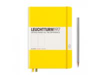 LEUCHTTURM HARDCOVER MEDIUM A5 YELLOW UNLINIEERT