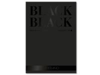 FABRIANO BLACK BLACK BLOCK 20x20CM 300GR. SCHWARZES PAPIER