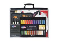 ZIELER COMPLETE ACRYLIC PAINTING SET IN A CLEAR A3 CASE