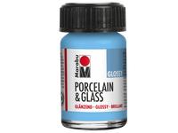 MARABU PORCELAIN GLASS GLOSSY 15ML 090 HELLBLAU