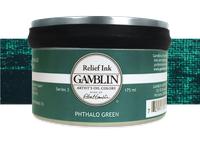 GAMBLIN RELIEF INK 175ML S3 R2540 PHTHALO GREEN
