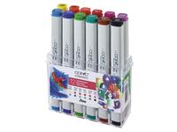 COPIC MARKERSET 12-ER 02 BRIGHT COLOURS
