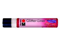 MARABU GLITTER LINER 25ML 538 GLITTER-RUBINROT