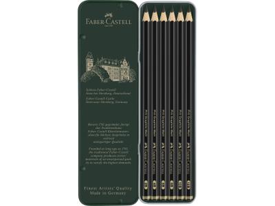 FABER-CASTELL PITT GRAPHITE MATT SET 6X 2