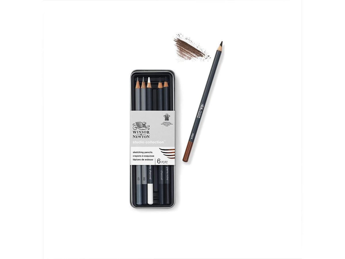 WINSOR & NEWTON STUDIO COLLECTION SKIZZIERSTIFTE SET 6X 4