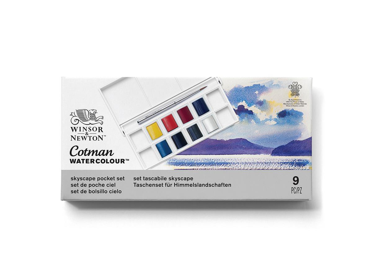 WINSOR & NEWTON COTMAN AQUARELL SET SKYSCAPE 8X1/2 NAPF 2
