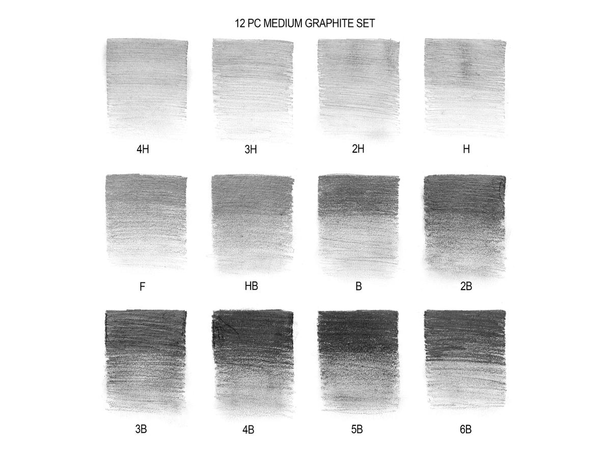 WINSOR & NEWTON STUDIO COLLECTION GRAPHITSTIFTE SET 12X 3