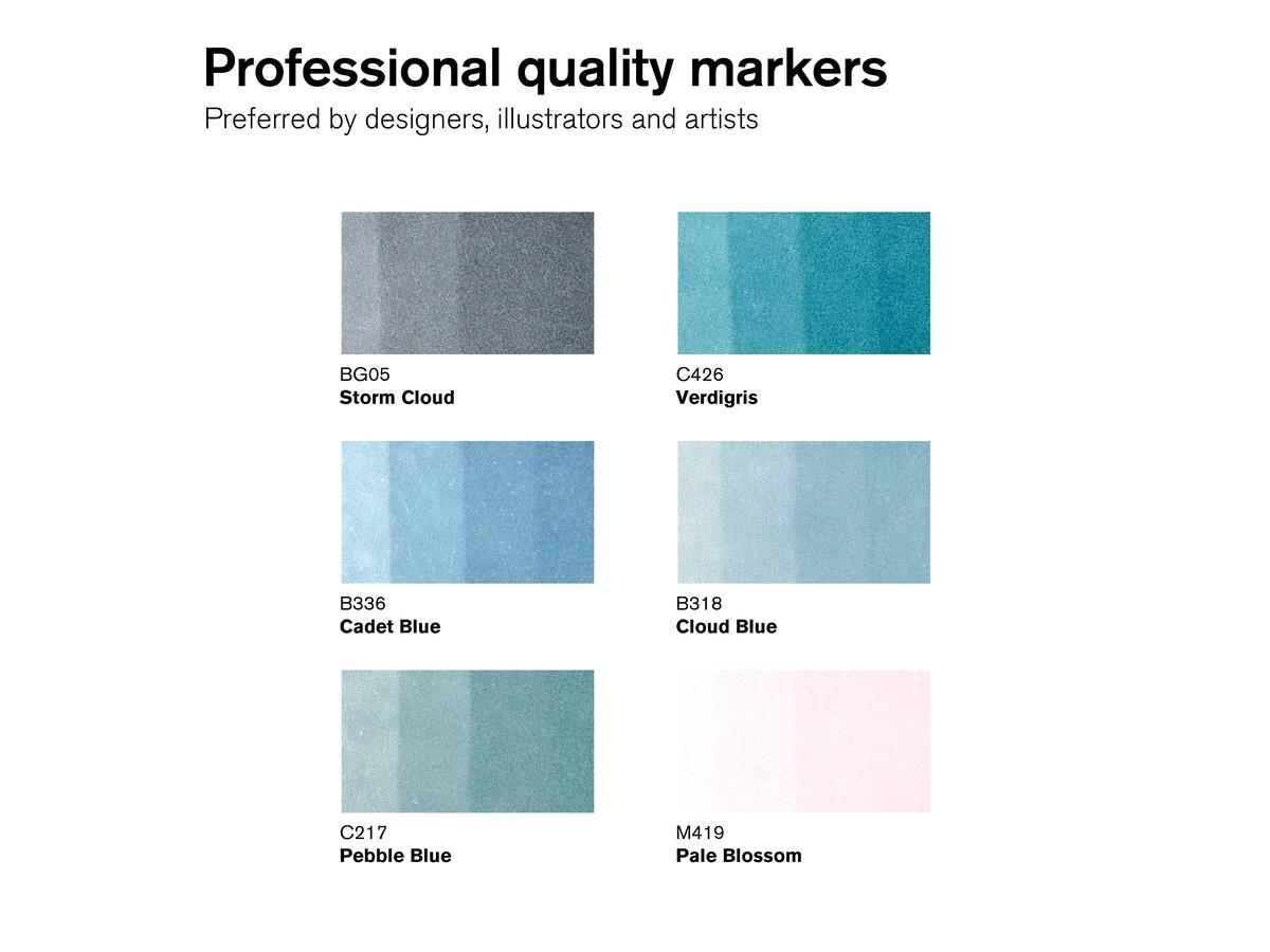 WINSOR & NEWTON PROMARKER SET SKYSCAPE I 6X 2