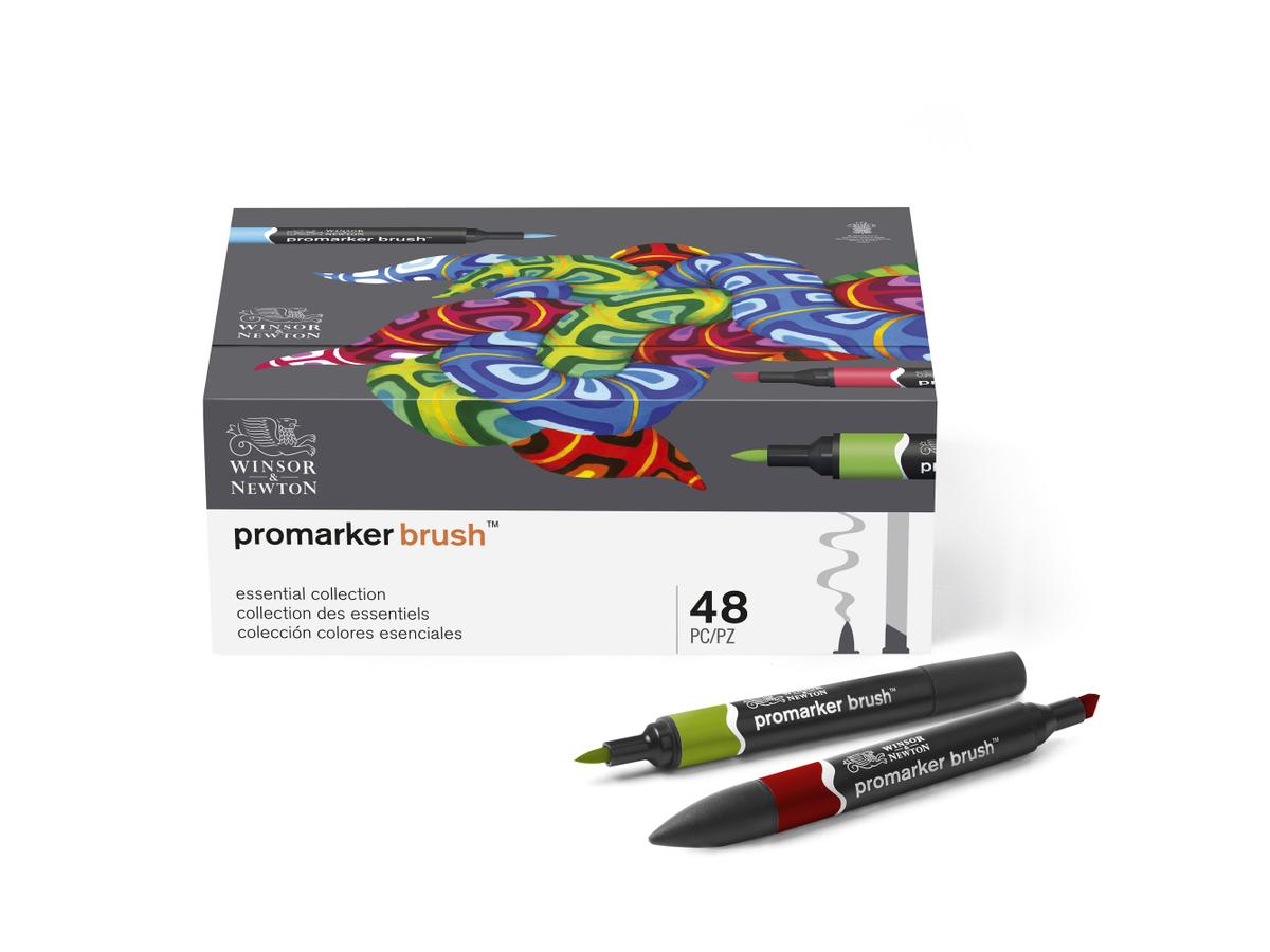 WINSOR & NEWTON PROMARKERSET BRUSH ESSENTIAL COLLECTION 48STÜCK 3