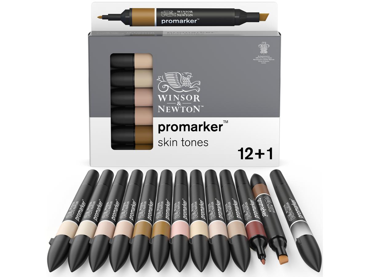 WINSOR & NEWTON PROMARKER SET SKINTONES 12X 3