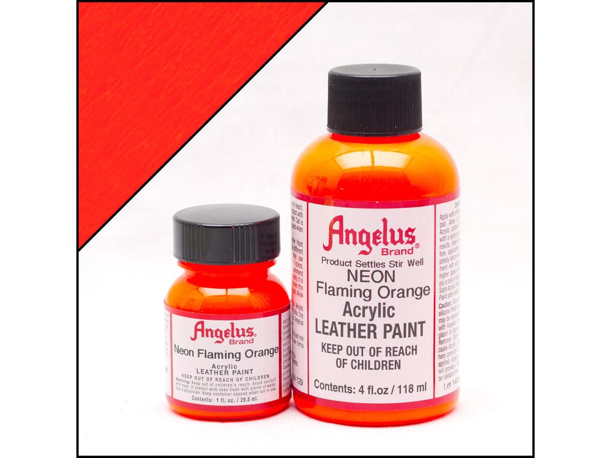 ANGELUS LEDERFARBE NEON 29,5ML FLAMING ORANGE 2