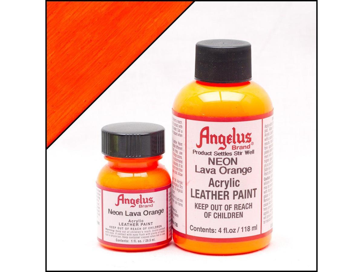 ANGELUS LEDERFARBE NEON 29,5ML LAVA ORANGE 2
