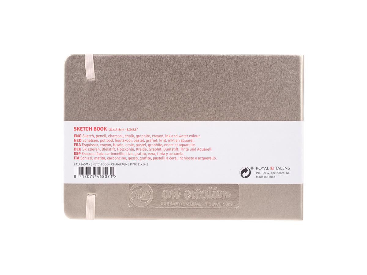TALENS ART CREATION SKIZZENBUCH ROSA CHAMPAGNER 21X15CM 140G 80 BLATT 2