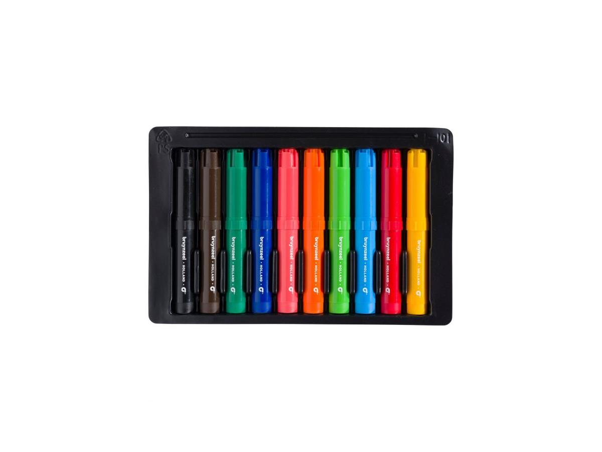 BRUYNZEEL KIDS BIG POINT VILTSTIFTEN SET 12X 4