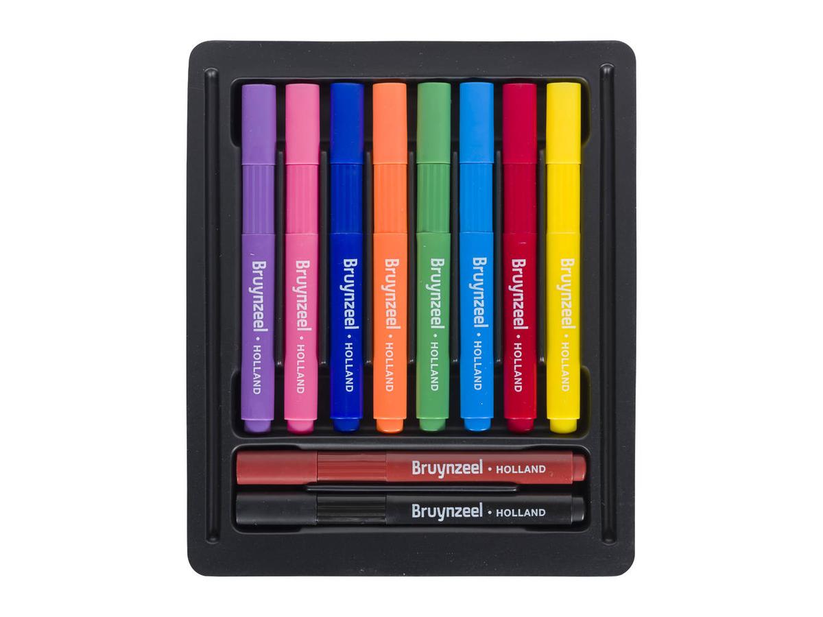 BRUYNZEEL KIDS TRIPLE VILTSTIFTEN SET 10 STUKS 2