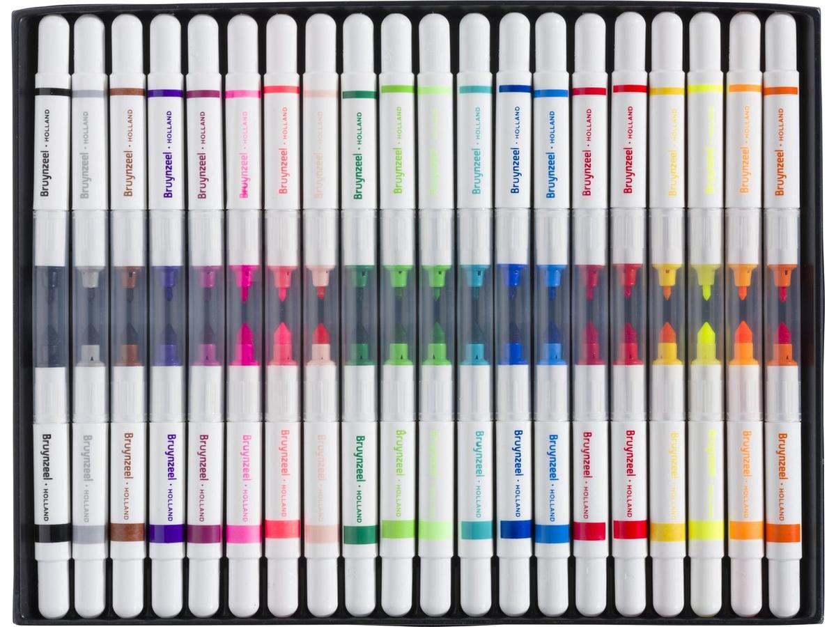 BRUYNZEEL KIDS TWIN POINT VILTSTIFTEN SET 20 STUKS 2