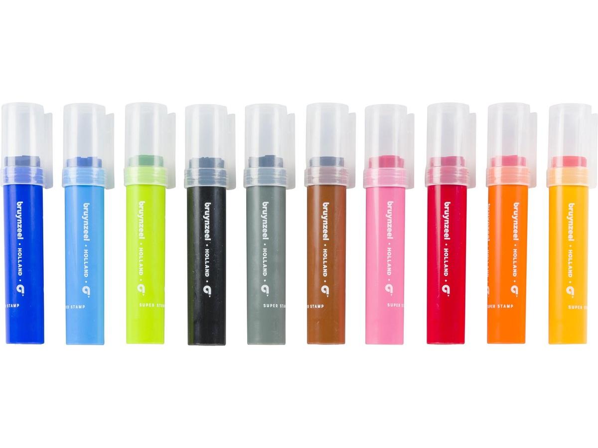 BRUYNZEEL KIDS MEGA STEMPELSTIFTEN SET 10 STUKS 3
