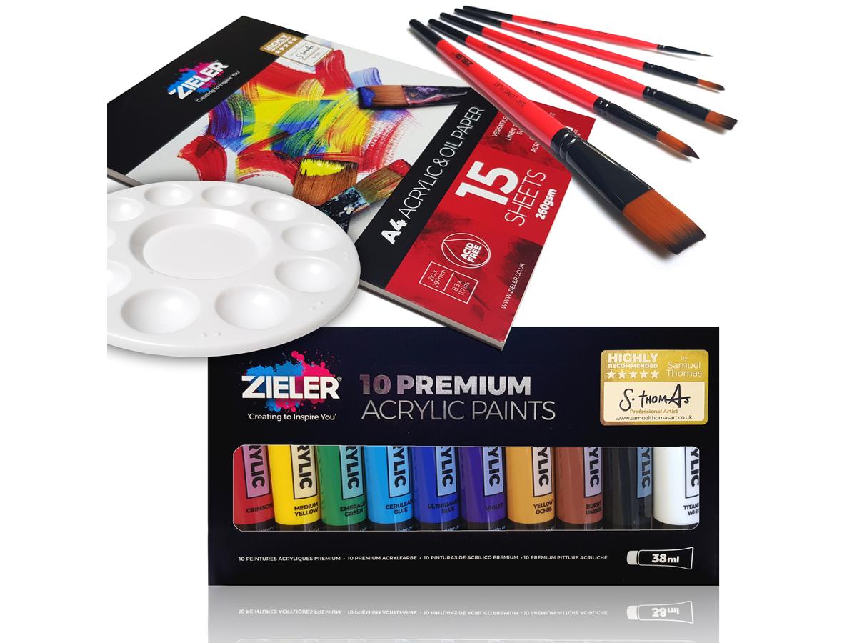 ZIELER ACRYL ANFÄNGER GESCHENK SET 17-TEILIG 6