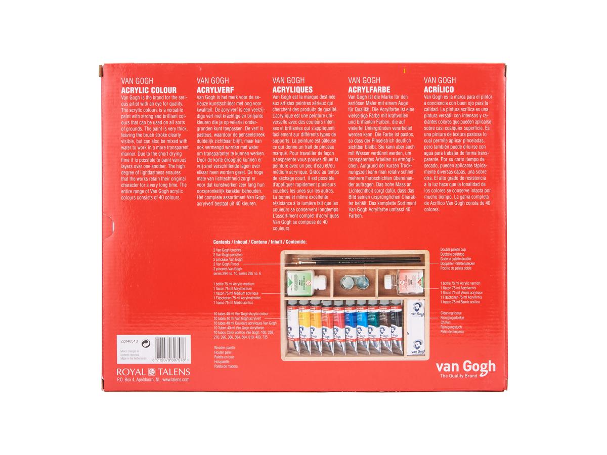 VAN GOGH ACRYL BASIS 10X40ML MIT VIELEN EXTRAS 3