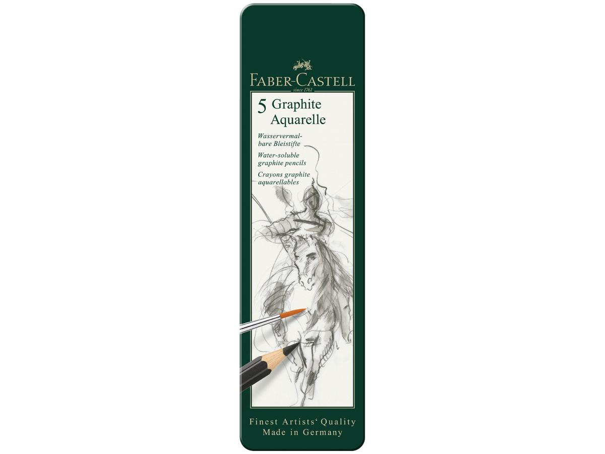 FABER-CASTELL GRAPHITE SET AQUARELL STIFTE 5 STÜCK FC-117805 3