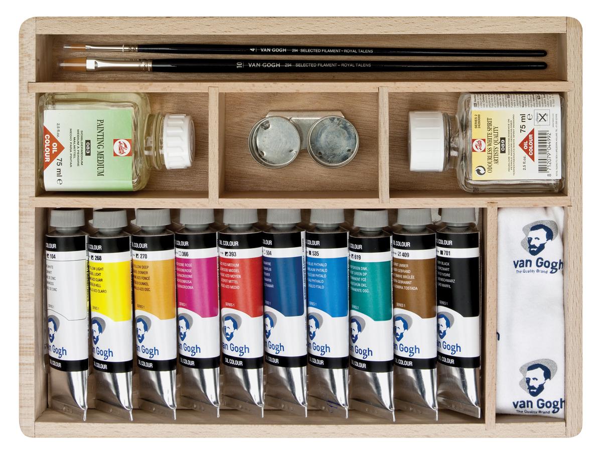 VAN GOGH ÖLFARBENKOFFER BASIC MIT 10X40ML TUBEN UND ZUBEHÖR 3