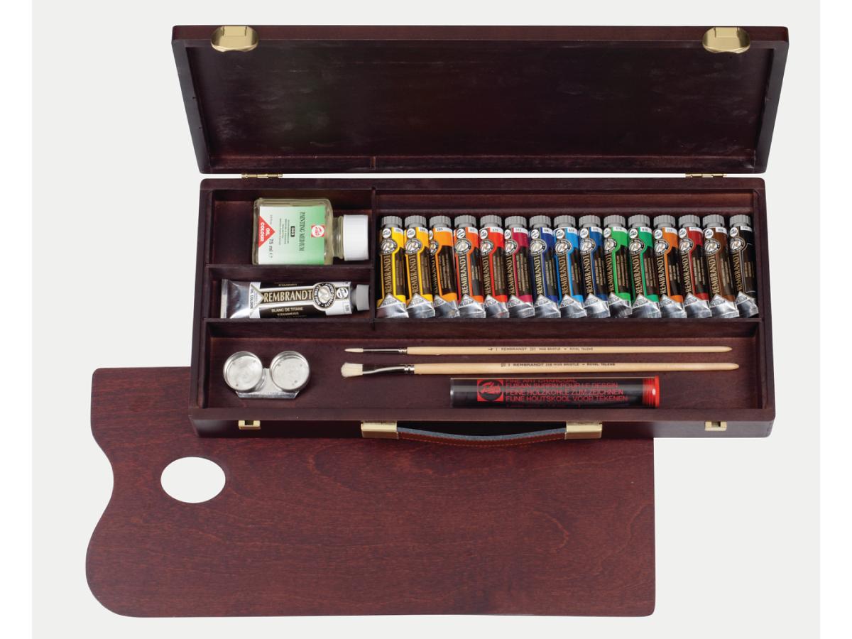 TALENS REMBRANDT ÖLFARBENSET 15x15ML MIT ZUBEHÖR 2