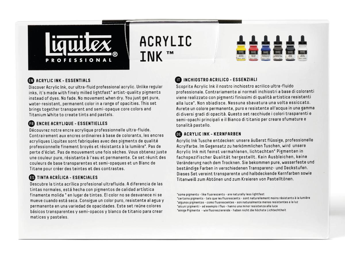 LIQUITEX ARTIST ACRYTINTE SET 6X30ML ESSENTIALS 4