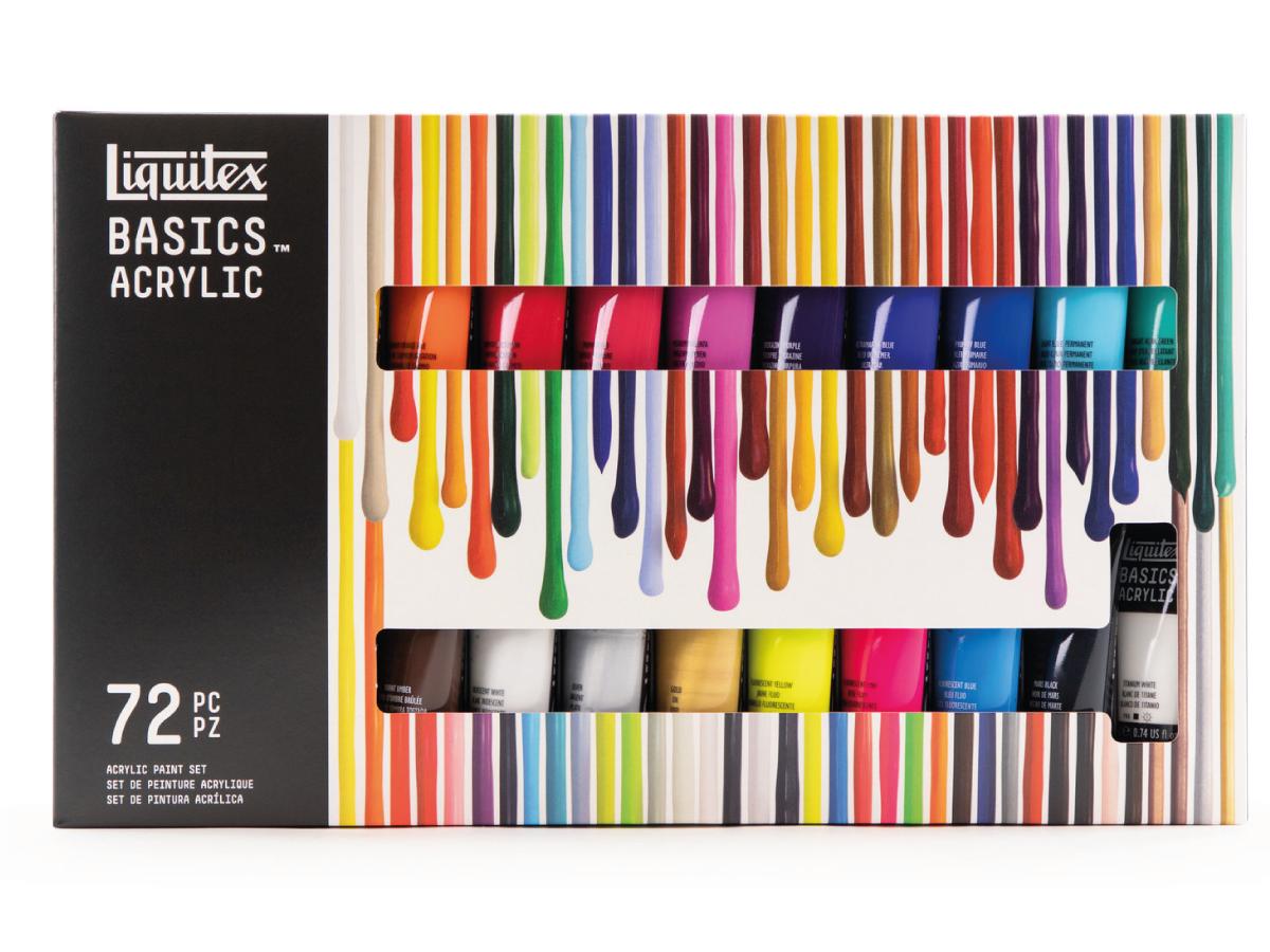 LIQUITEX BASICS ACRYLIC COLOUR SET 72X22ML 2
