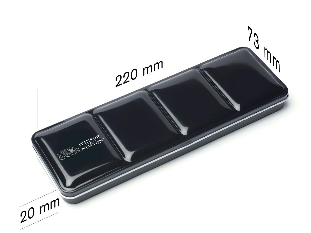 WINSOR & NEWTON AQUARELLKASTEN CUSTOMISABLE TRAVEL TIN 12X 1/2 NÄPFCHEN 3