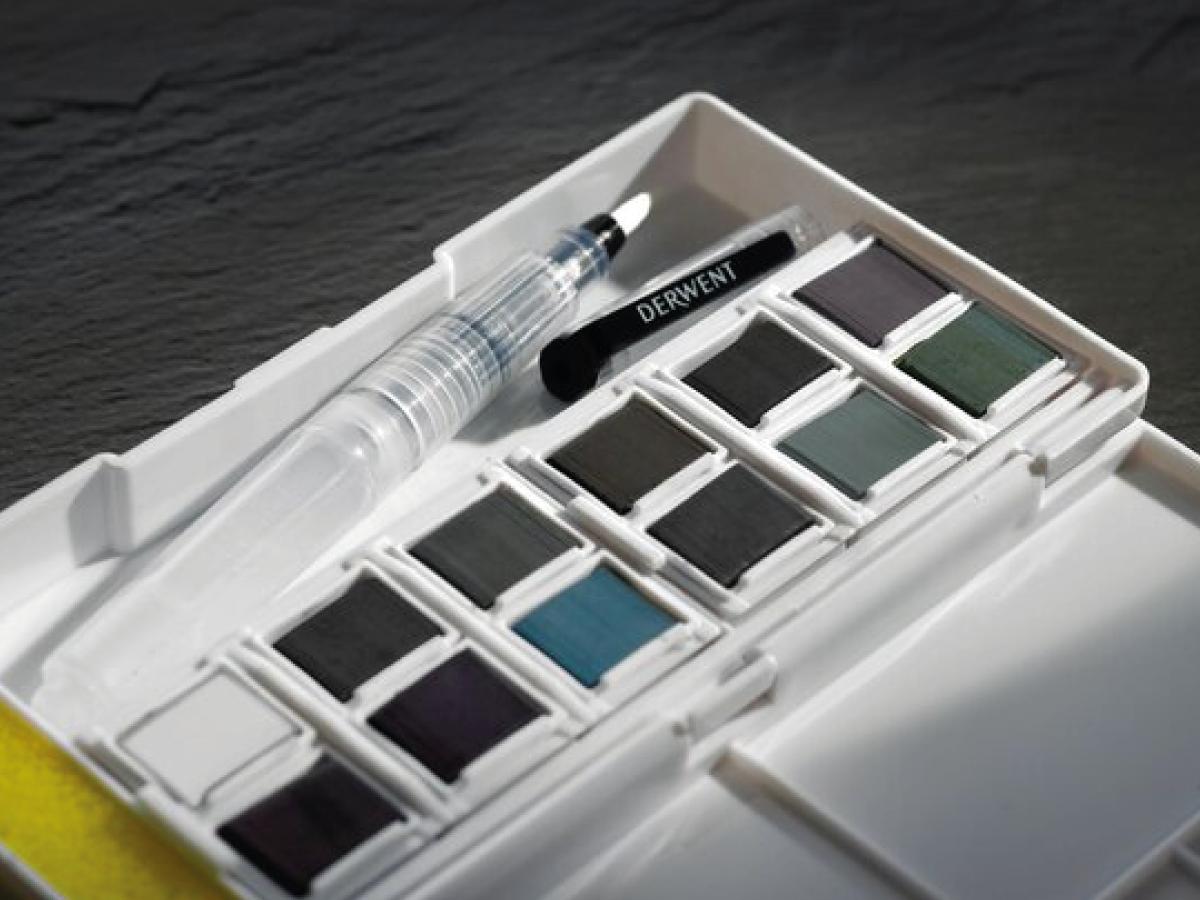 DERWENT TINTED CHARCOAL PAINT PAN 12ER SET 2