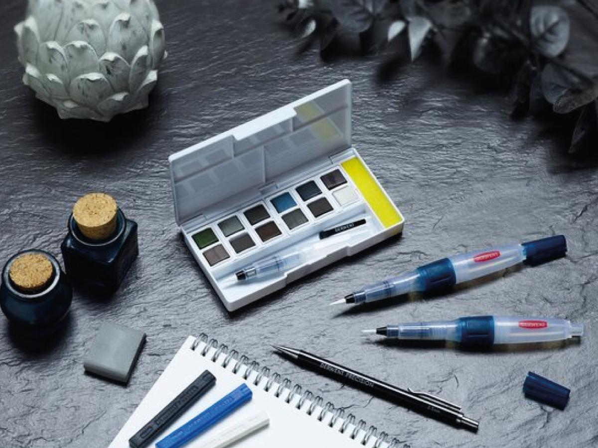 DERWENT TINTED CHARCOAL PAINT PAN 12ER SET 3