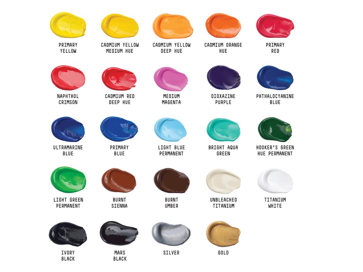 LIQUITEX BASICS ACRYLFARBEN SET 24X22ML 2