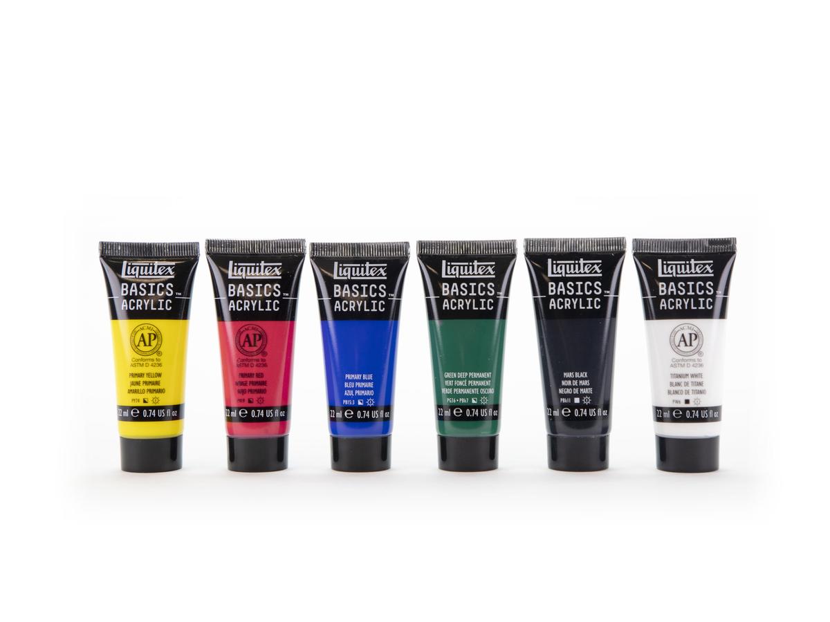 LIQUITEX BASICS ACRYLFARBEN SET  6X22ML 3