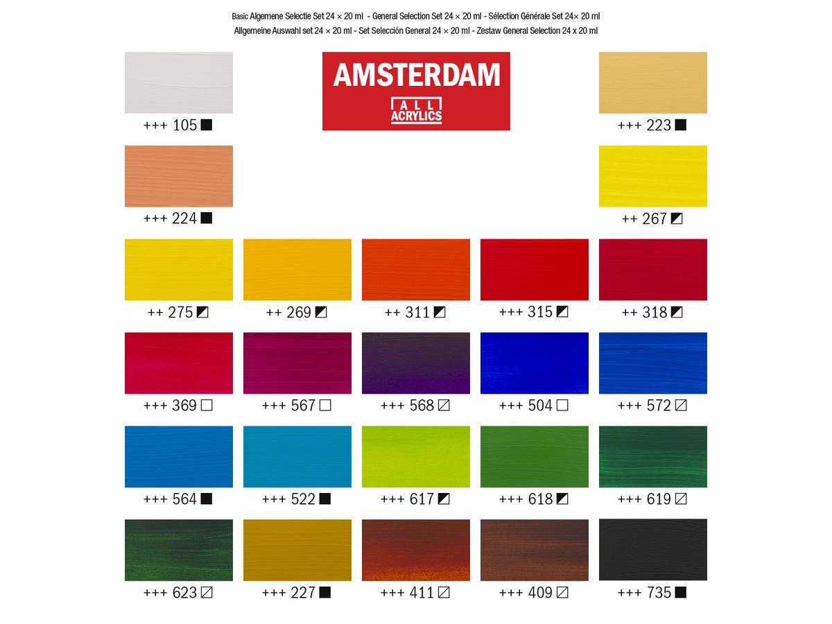 TALENS AMSTERDAM ACRYLFARBESET 24 X 20ML 3