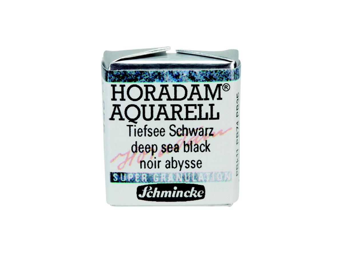 SCHMINCKE HORADAM AQUARELL 1/2 NAPF S3 955 TIEFSEE SCHWARZ 2