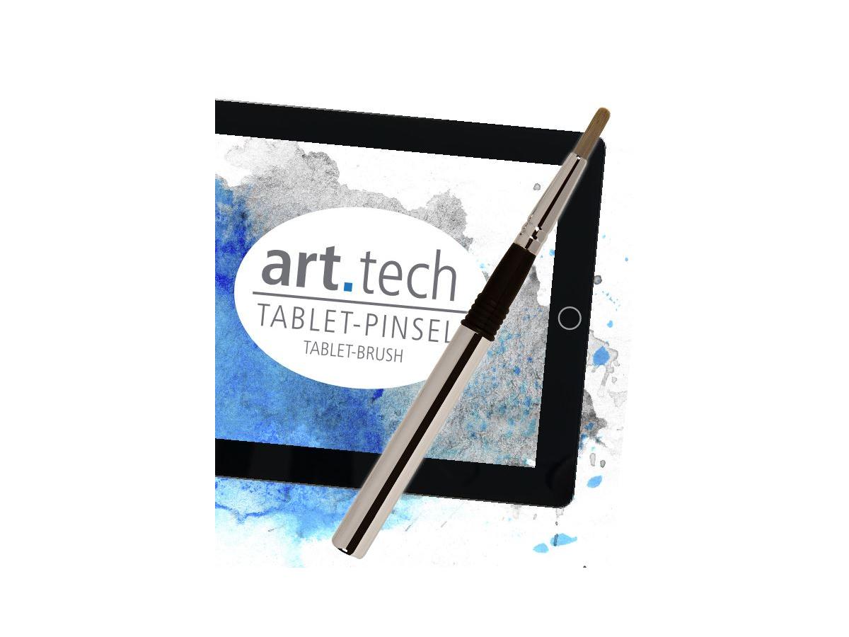 ART-TECH TABLET-PC PINSEL MIT AUSWECHSELKOPF RUND+FLACH 2