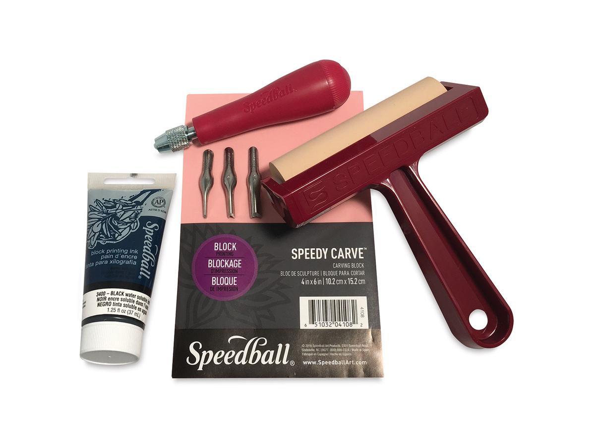 SPEEDBALL WATER-SOLUBLE BLOCK PRINTING STARTER SET 2