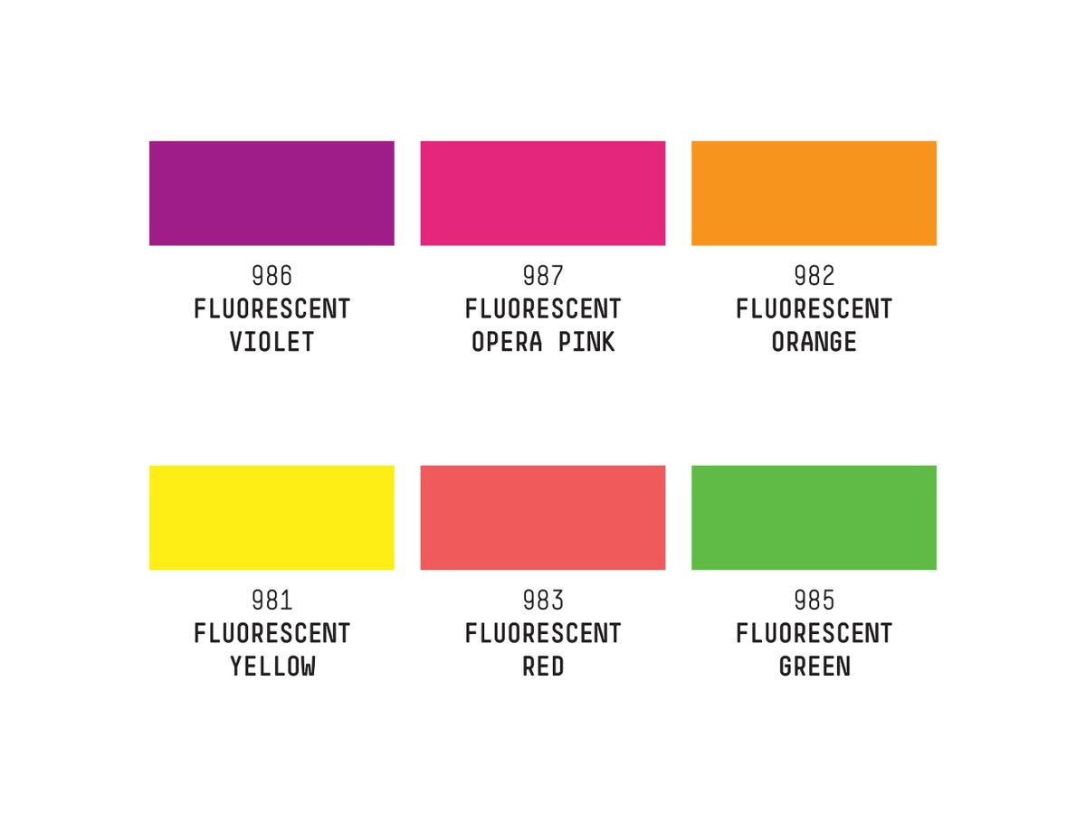 LIQUITEX ACRYLIC GOUACHE SET 6X59ML FLUORESZENZ FARBEN 2