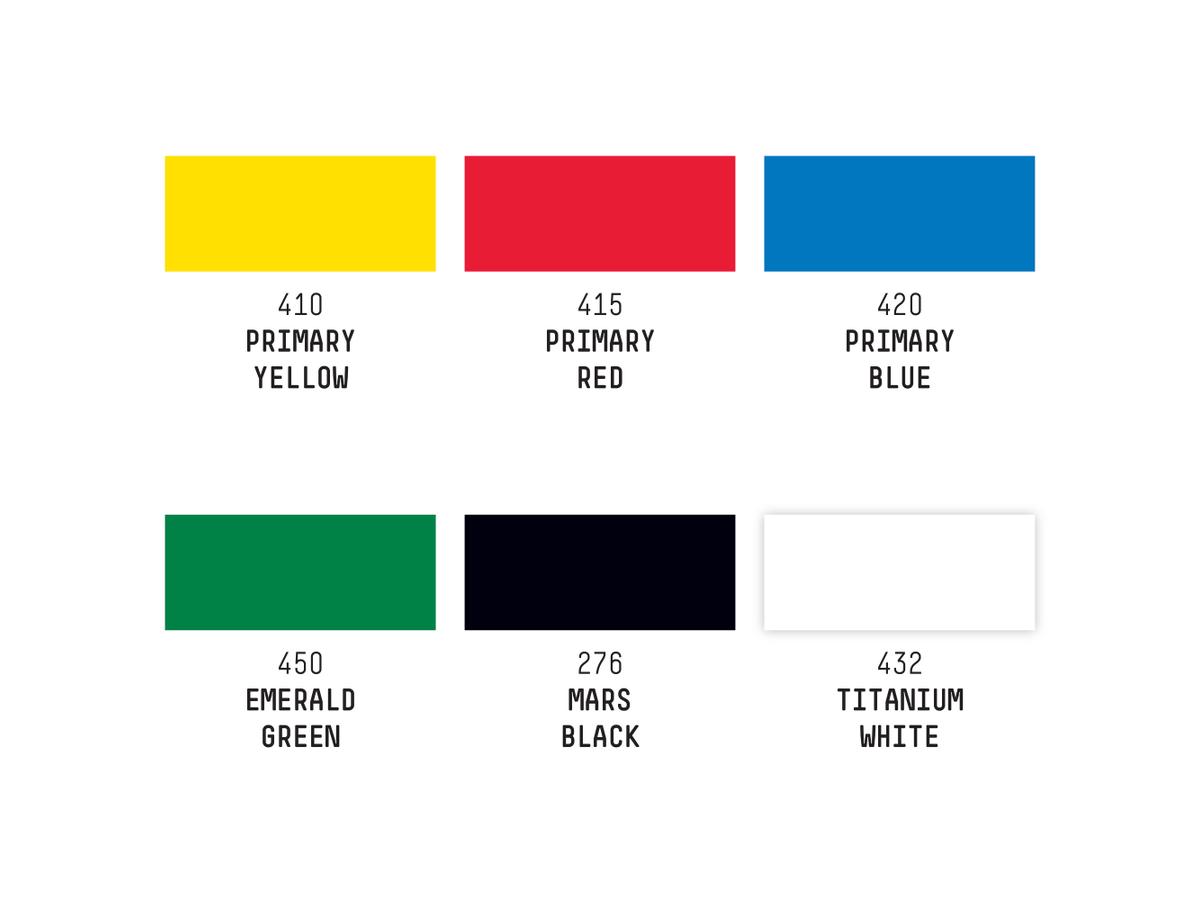 LIQUITEX ACRYLIC GOUACHE SET 6X59ML PRIMÄRFARBEN 2