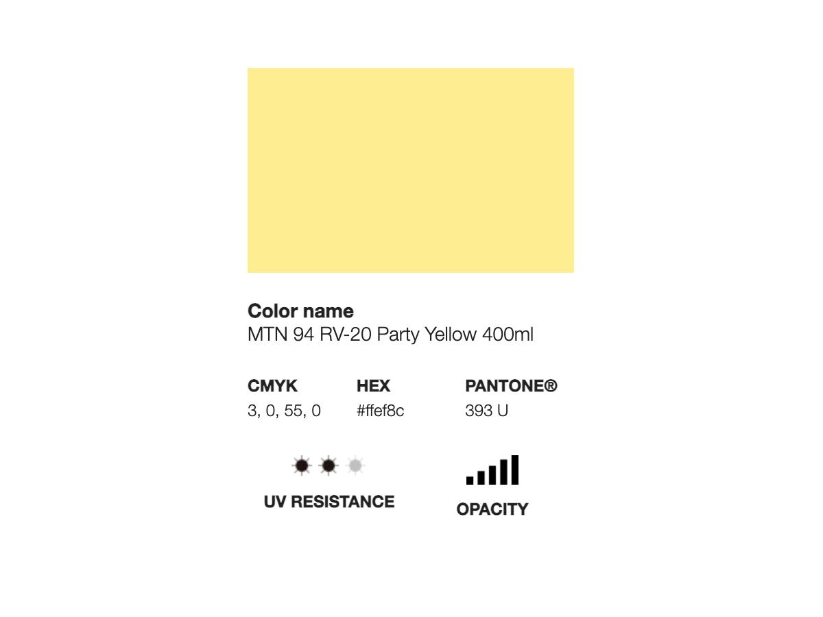 MONTANA 94 400ML RV-20 PARTY YELLOW 2