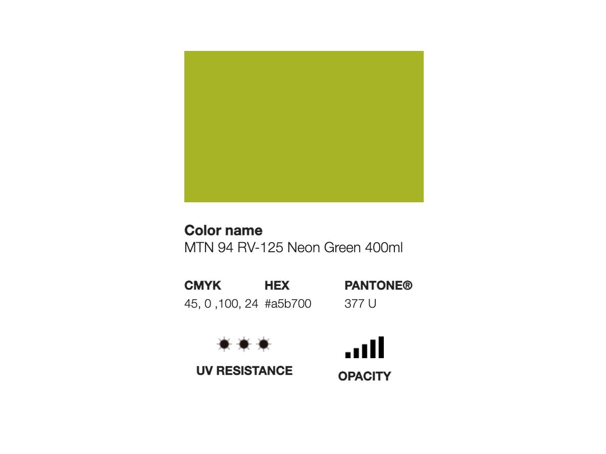 MONTANA 94 400ML RV-125 NEON GREEN 2