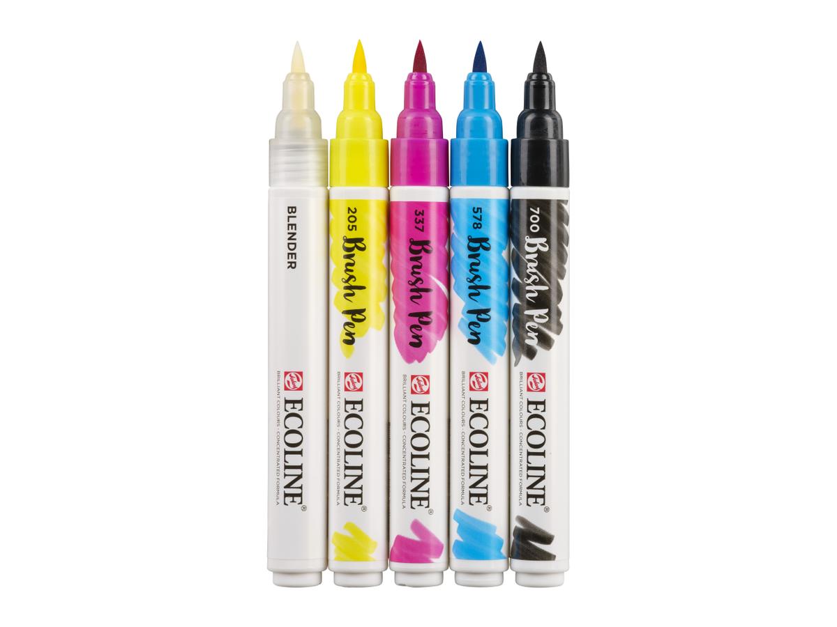 TALENS ECOLINE BRUSH PEN SET 5 PRIMAIR 3