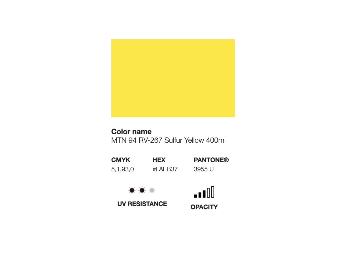 MONTANA 94 400ML RV-267 SULFUR YELLOW 2