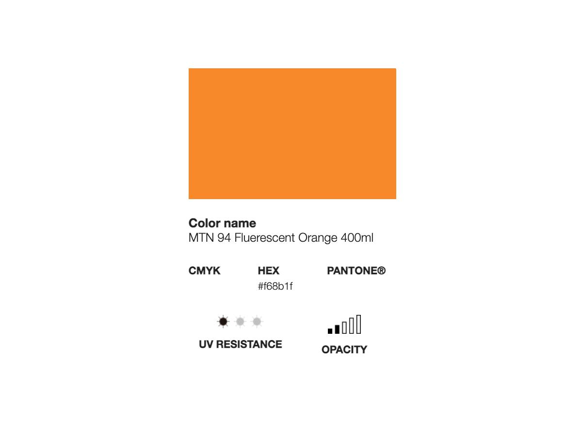 MONTANA 94 400ML FLUORESCENT ORANGE 2