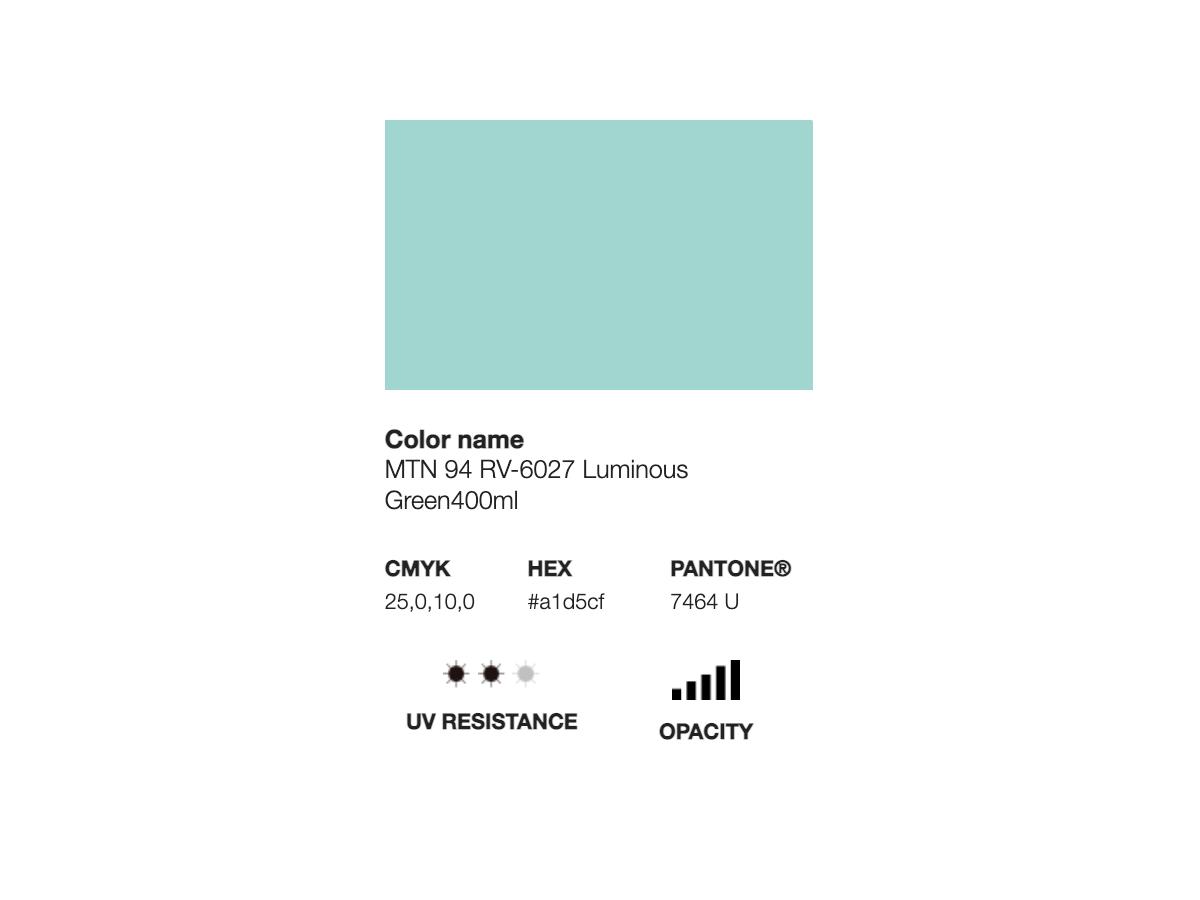 MONTANA 94 400ML RV-6027 LUMINOUS  GREEN 2