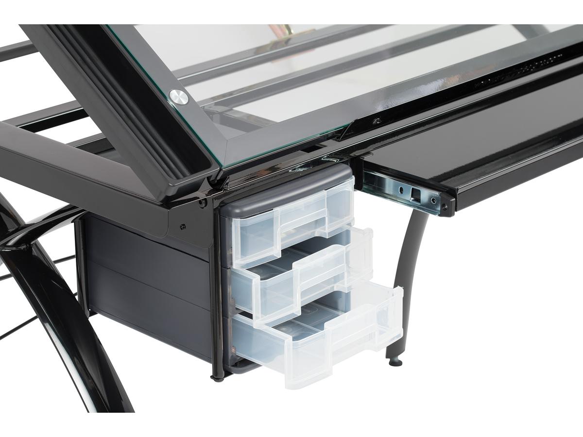 STUDIO DESIGNS FUTURA CRAFT STATION ZEICHENTISCH SCHWARZ  6