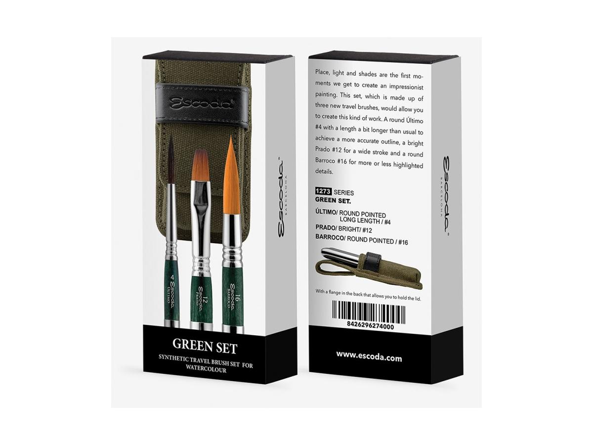 ESCODA 1273 REISEPINSEL SET 3X 4